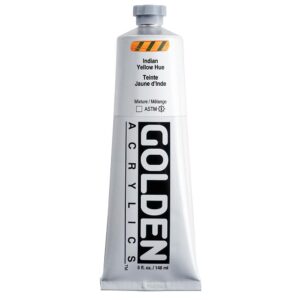 Golden - Heavy Body - Acrylic Paint - 148ml (5 oz) Tube - India Yellow Hue