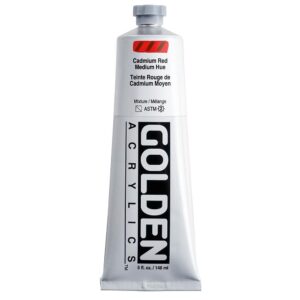 Golden - Heavy Body - Acrylic Paint - 148ml (5 oz) Tube - Cad. Red Medium Hue