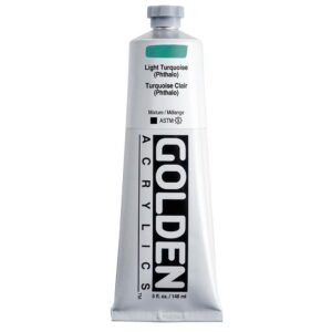 Golden - Heavy Body - Acrylic Paint - 148ml (5 oz) Tube - Light Turquoise (Phthalo)