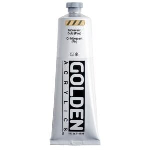 Golden - Heavy Body - Acrylic Paint - Iridescent - 148ml (5 oz) Tube - Gold (fine)
