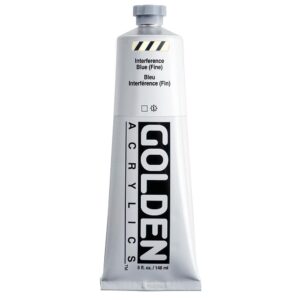 Golden - Heavy Body - Acrylic Paint - Interference - 148ml (5 oz) Tube - Blue (Fine)