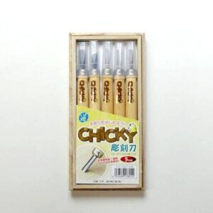 Michihamono Chicky Wood Carving & Linocut Chisel Set – 5 Pieces