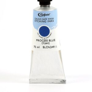 Cranfield - Caligo - Safe Wash Etching Ink - 75ml Tube - Cyan Process Blue