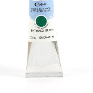 Cranfield - Caligo - Safe Wash Etching Ink - 75ml Tube - Phthalo Green