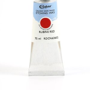 Cranfield - Caligo - Safe Wash Etching Ink - 75ml Tube - Rubine Red