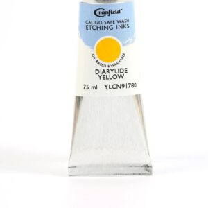 Cranfield - Caligo - Safe Wash Etching Ink - 75ml Tube - Dairylide Yellow