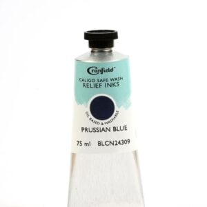 Cranfield - Caligo - Safe Wash Relief Lino Printing Ink - 75ml Tube - Prussian Blue