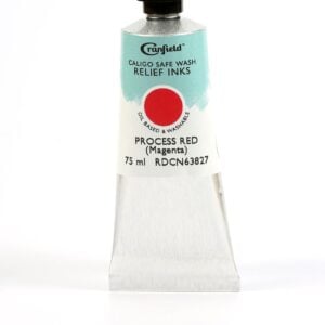 Cranfield - Caligo - Safe Wash Relief Lino Printing Ink - 75ml Tube - Process Red Magenta