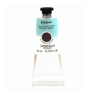 Cranfield - Caligo - Safe Wash Relief Lino Printing Ink - 75ml Tube - Carbazole Violet