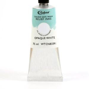 Cranfield - Caligo - Safe Wash Relief Lino Printing Ink - 75ml Tube - Opaque White