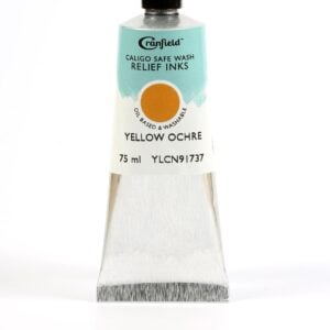 Cranfield - Caligo - Safe Wash Relief Lino Printing Ink - 75ml Tube - Yellow Ochre