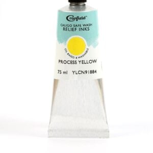 Cranfield - Caligo - Safe Wash Relief Lino Printing Ink - 75ml Tube - Process Yellow
