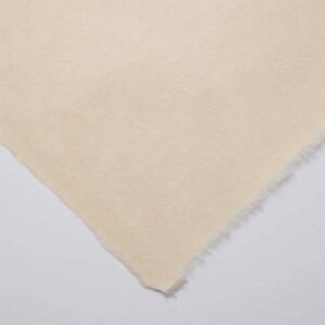 Awagami Washi - Japanese Lightweight Printmaking Paper - Kitakata Cream - 36gsm - 43x52cm - Single Sheet