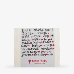 Khadi : Handmade Bound Sketchbook 210gsm : Rough : 21x25cm : 20 Sheets