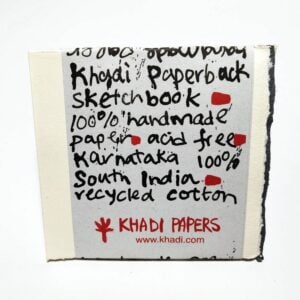 Khadi – Handmade Watercolour Paper – Pad 150gsm – Rough – 15 Sheets – 15x15cm