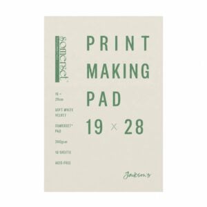 Jackson’s – Somerset – Printmaking Pad – 300gsm – 19 x 28cm – 10 Sheets – Soft White Velvet