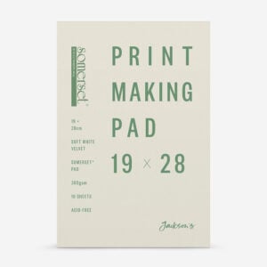 Jackson’s – Somerset – Printmaking Pad – 300gsm – 19 x 28cm – 10 Sheets – Soft White Velvet