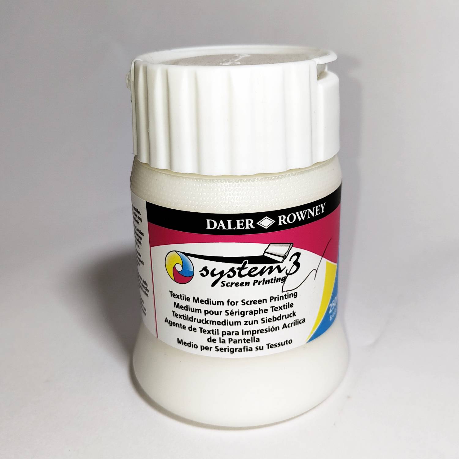 Daler-Rowney – Textile Screen Printing Medium – 8oz _ 250ml Daler-Rowney – Textile Screen Printing Medium – 8oz / 250ml