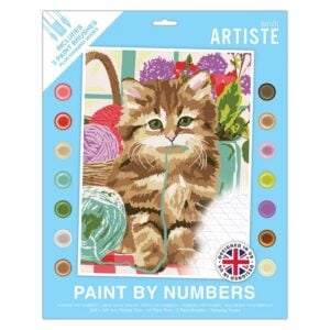 Paint By Numbers – Cute Kitten – 14 colours” 3 brushes
