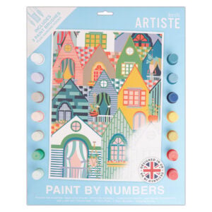 Paint By Numbers – Townhouses – 14 colours” 3 brushes