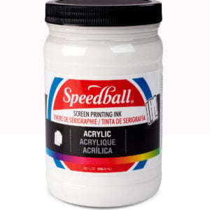 Speedball Acrylic Screen Printing Ink – White – 32 fl oz (946 ml)