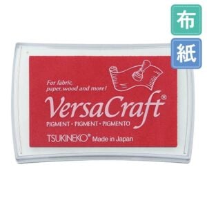 VersaCraft – Large Japanese Stamp Ink Pad – Poppy Red