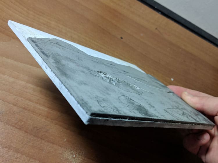 Lino backed with foamex board