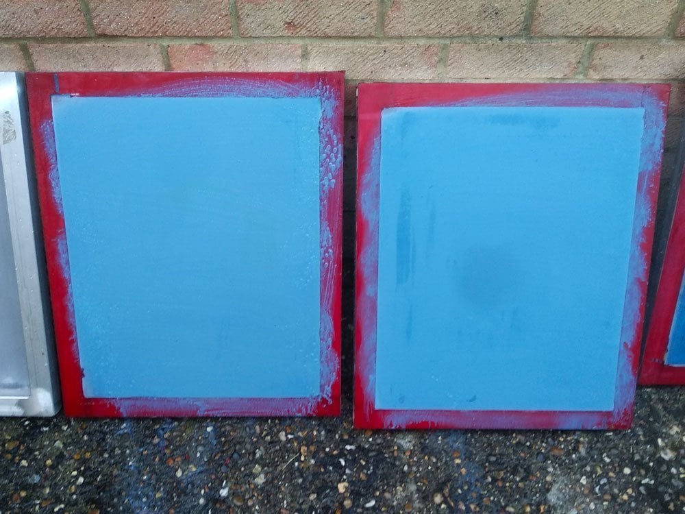 Screen being scrubbed with Pregasol F