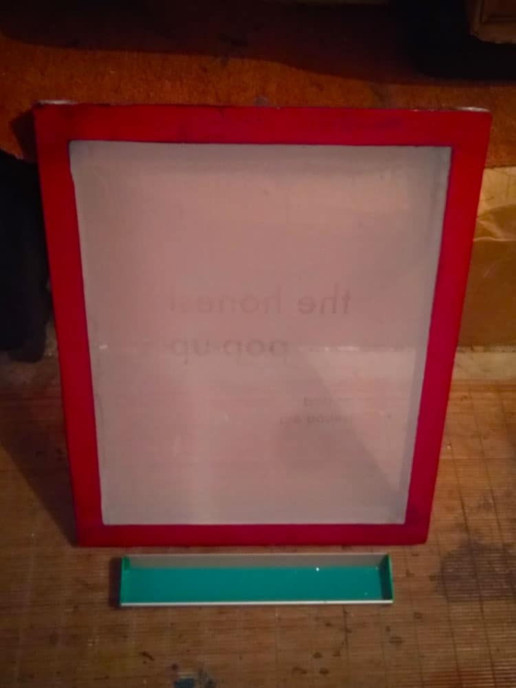 Coat screen with emulsion