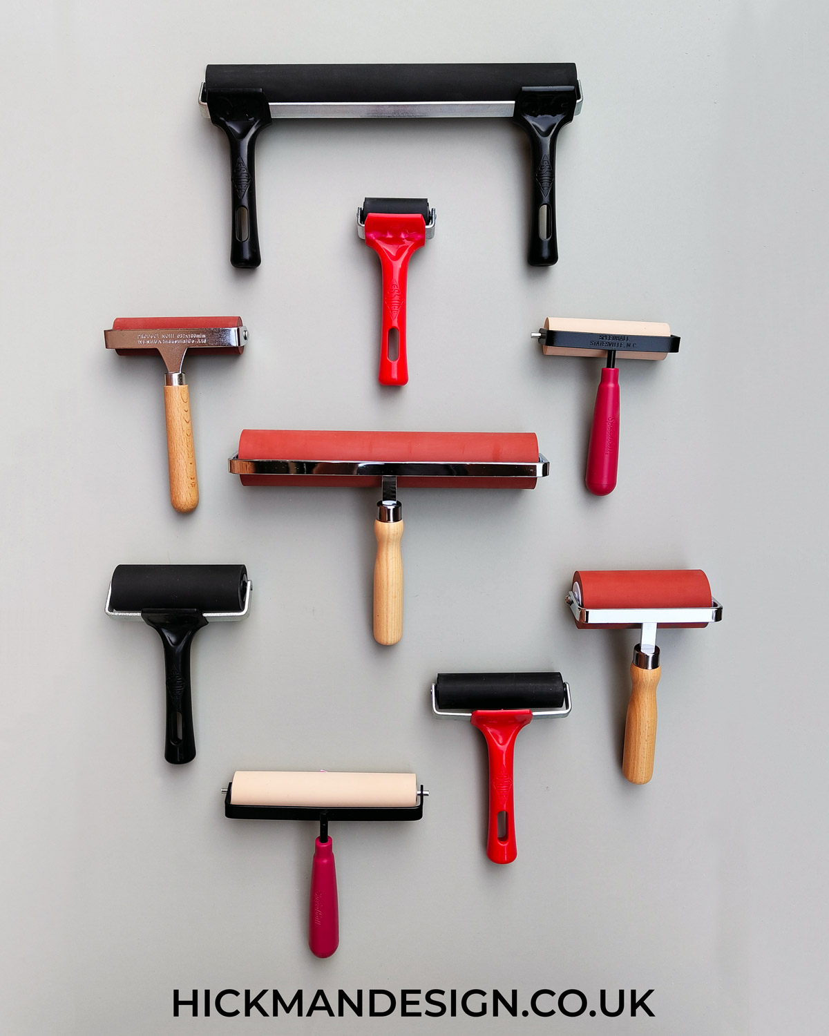 Different Lino Printing Rollers & Brayers Compared