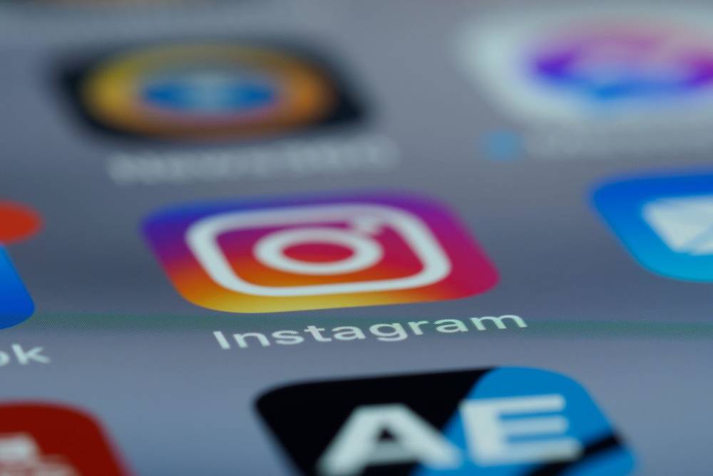 Instagram app icon shown on a smartphone screen.